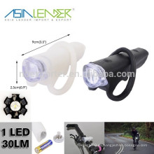 Accionado por el flash de batería del AA y la luz de la bici de montaña del silicio LED de la iluminación del 100%